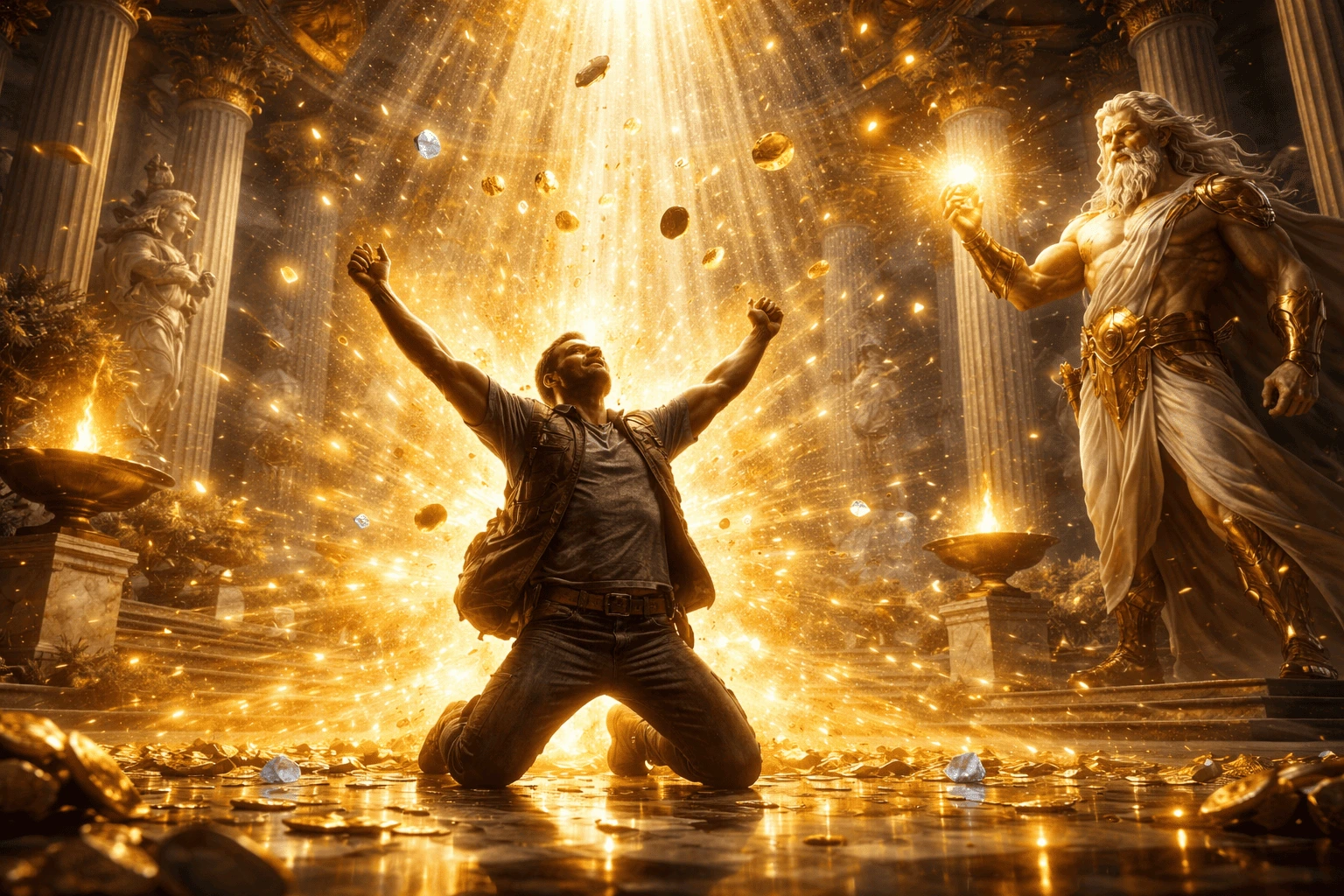 drops_wins_recompensa_victoria_luz_dorada_dioses