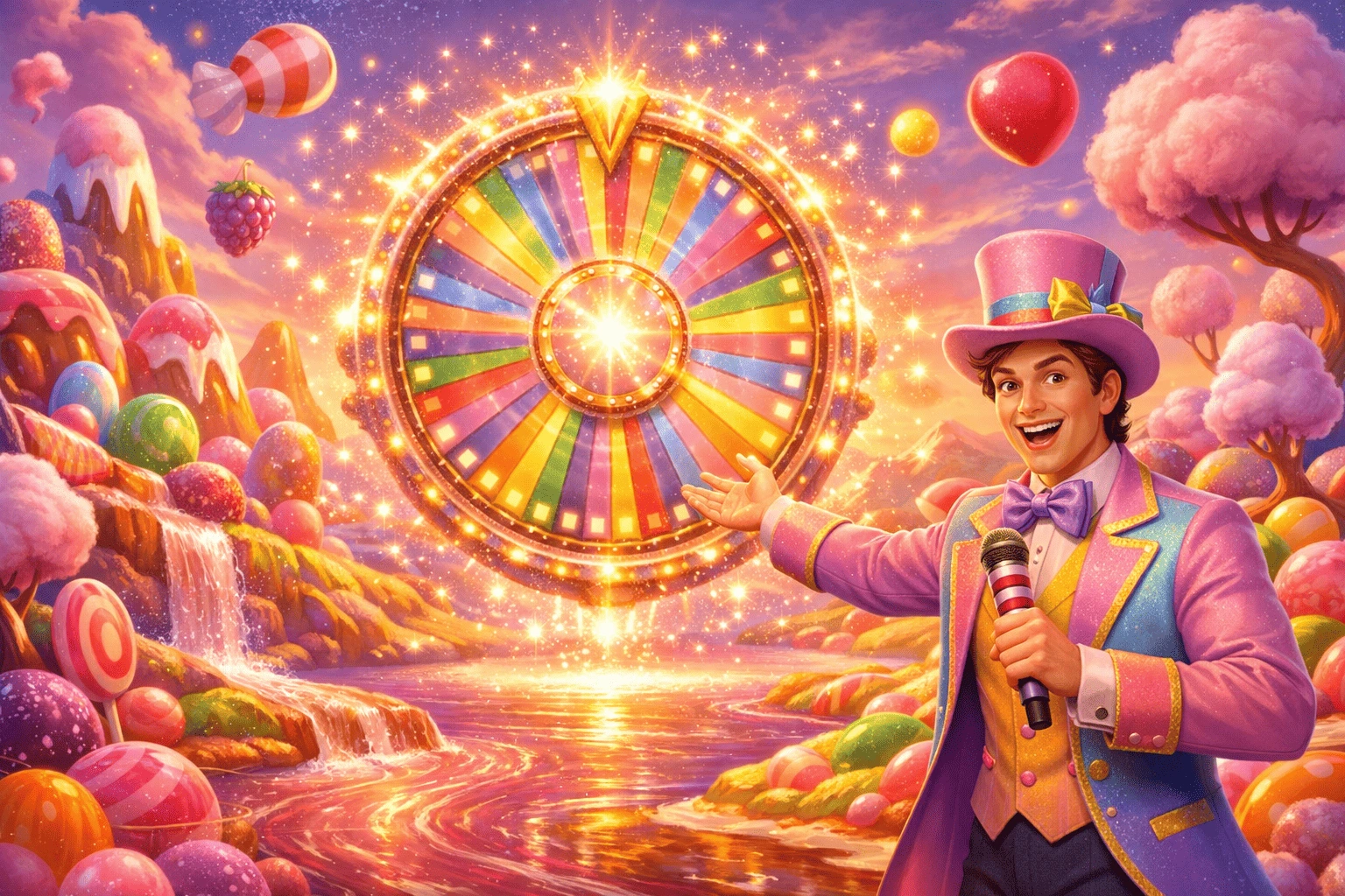 fantasia_dulce_ruleta_magica_caramelos_colores_brillantes