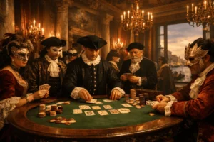 Venecia-1638-Primer-casino-en-Venecia-en-1638-origen-de-la-historia-de-los-casinos-con-lujo-mascaras-y-juegos-exclusivos