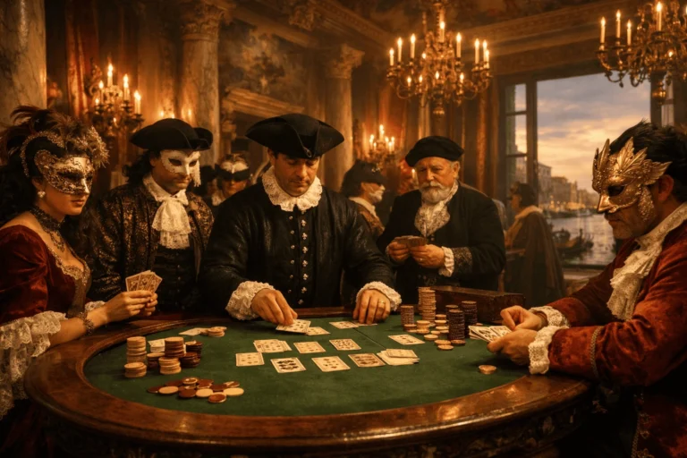 Venecia-1638-Primer-casino-en-Venecia-en-1638-origen-de-la-historia-de-los-casinos-con-lujo-mascaras-y-juegos-exclusivos