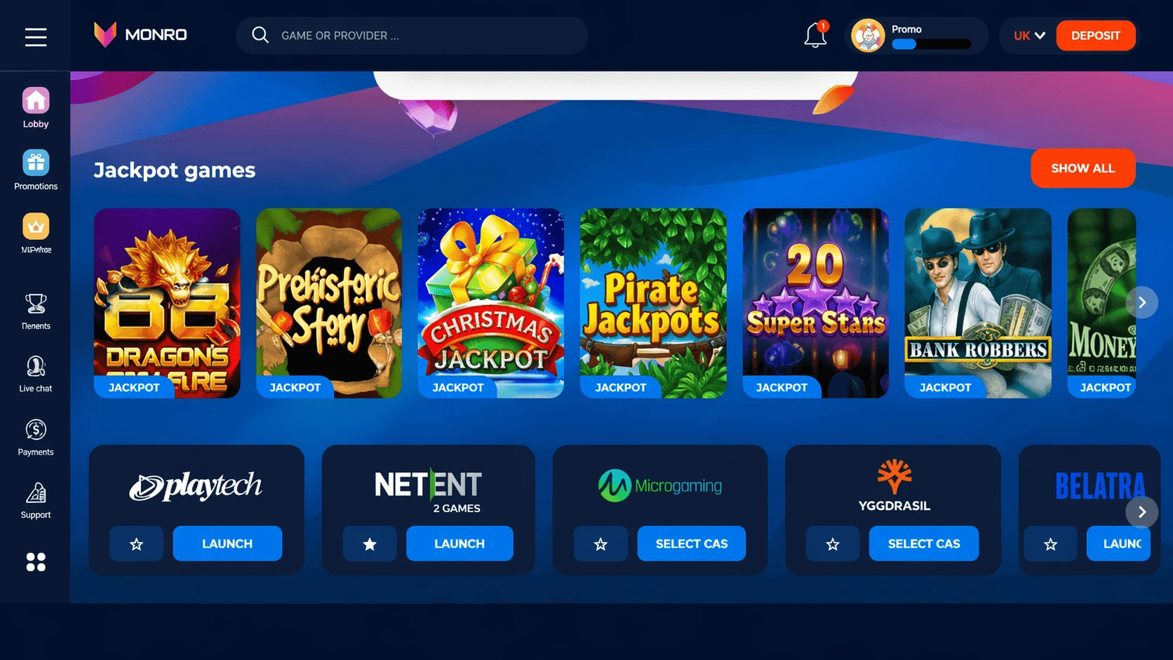 Monro_casino_intefaz_bonos_gratis.