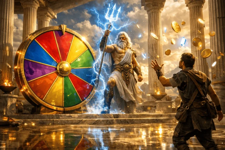 drops_wins_templo_dios_rueda_recompensas_luz_dorada.