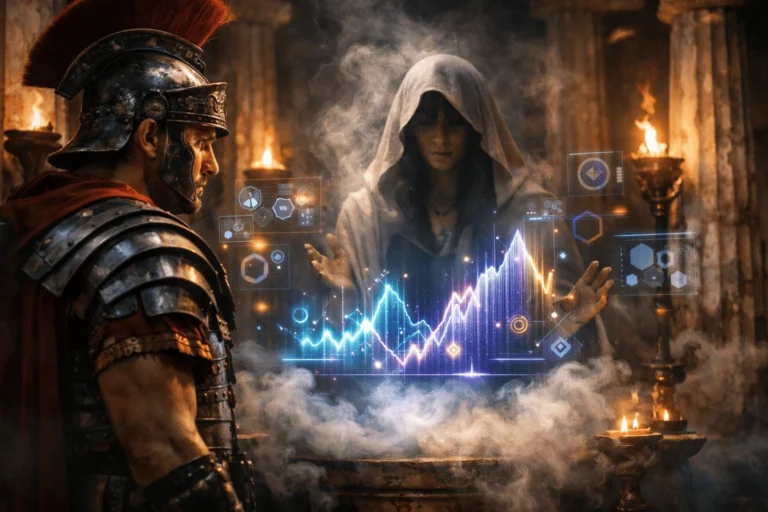 oraculo_antiguo_prediccion_futuro_grafica_moderna_gladiador.